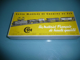 TRAIN MODELISME MAQUETTE CFSM SUPER MODELES DE CHEMINS DE FER MATERIEL FRANCAIS DE HAUTE QUALITE BOITE VIDE AIGUILLAGE - Binari