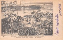 Afrique Du Sud - Transvaal - Guerre Des Boers - Arrivée Du Président Krüger à Marseille (le 22 Novembre 1900), 2 Scans - Afrique Du Sud