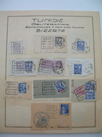 Tunisie Etude Oblitération Voir Scan  :    Bizerte  Estampilles à Main Avec Flamme - Used Stamps