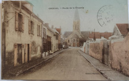 A1149 ORGEVAL - ROUTE DE LA CHAPELLE EDITION CHARTRAIN CIRCULEE 1915 - Orgeval