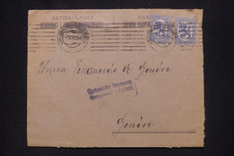 FINLANDE - Enveloppe Commerciale De Helsinki Pour Genève En 1919 - L 139735 - Cartas & Documentos