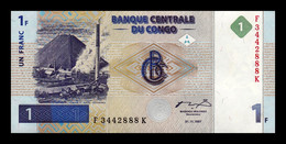 Congo República Democrática 1 Franc 1997 Pick 85 Sc Unc - República Democrática Del Congo & Zaire