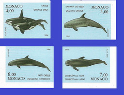 Monaco N°1926/1929** Non Dentelés. Cétacés, Orques, Dauphins Cote + 150€ - Ballenas