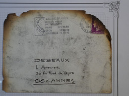 BO3 FRANCE  RARE LETTRE INCENDIE BD BRUNE PARIS 1969 CANNES  +LETTRE VOIR AU DOS ++++++ - Lettere Accidentate