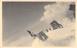 Carte Photo - Drapeau Suisse - Animé - Observatoire - Téléscope - Carte Postale Ancienne - Te Identificeren