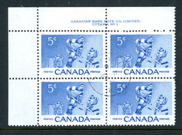 Canada 1956 Plate Block USED - Gebruikt