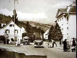 BUCHS Rathausplatz Gasthof Z. Traube Auto LKW 1950er-Jahre Repro Buchs In Alten Ansichten - Buchs