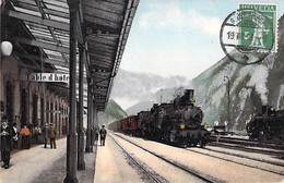 Suisse - Goeschenen - Einfahrt - Edit.Goetz - Colorisé - Gare - Train à Vapeur - Carte Postale Ancienne - Göschenen