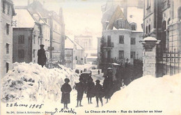 Suisse - La Chaud De Fonds - Rue Du Balancier En Hiver - Edit. A. Schönbucher - Animé - Enfant  - Carte Postale Ancienne - Autres & Non Classés