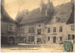 Carte POSTALE  Ancienne De MARNAY - Hôtel De Ville & Gendarmerie - Marnay