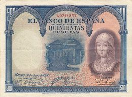 CRBS0666 BILLETE ESPAÑA 500 PESETAS 1927 MBC+ - 500 Peseten