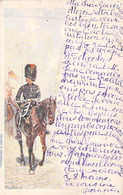 Fantaisies - Gendarmerie à Cheval - Signé Louis Géon - Colorisé - Précurseur - Carte Postale Ancienne - Hombres