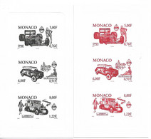 PM246/ Monaco TP 2001 Feuillet De Luxe Noire Rouge Automobiles - Ungebraucht
