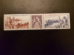 Polynesia 2012 Polynesie 120th Ann First French Settlements  Oceania Stamp 2v Mnh Se Tenant + Label - Ungebraucht