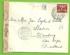 Brief Uit Nederland Met Als Aamkomst Stempel HOMBURG Uber EUPEN Op 25/3/42, Cenuur GEOFFNET (B10457) - OC55/105 Eupen & Malmédy