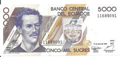 EQUATEUR 5000 SUCRES 1999 UNC P 128 C - Ecuador
