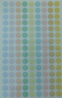 Punkte Kreise Bunt Aufkleber / Dots Circle Sticker A4 1 Bogen 27 X 18 Cm ST527 - Scrapbooking