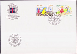 Islande - Island - Iceland FDC1 1989 Y&T N°654 à 655 - Michel N°701 à 702 - EUROPA - FDC