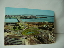 AFRICA AFRIQUE REPUBLIQUE DE COTE D'IVOIRE ABIDJAN 3971. VUE SUR LA PLACE DE L'INDEPENDANCE AU LOIN TREICHEVILLE CPM - Côte-d'Ivoire