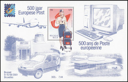 BL91**(3001) - Belgica 2001 - 500ans De Poste Européenne/500 Jaar Europese Post/500 Jahre Europäische Post - Autres & Non Classés