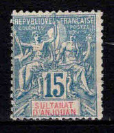Anjouan - 1892 -  Type Sage   - N° 6  -  Neuf **  - MNH - Unused Stamps