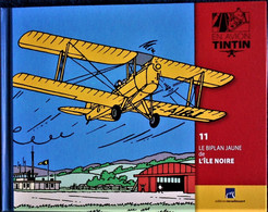 TINTIN En AVION - 11 - Le Biplan Jaune De L'ÎLE NOIRE - Éditions Moulinsart - ( 2014 ) . - Tintin