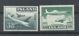 ISLANDIA   YVERT  AEREO  30/31   MNH  ** - Luftpost