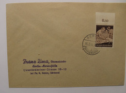 1944  Deutsches Dt Reich Cover Suède Mi 869 Bord De Feuille - Cartas & Documentos