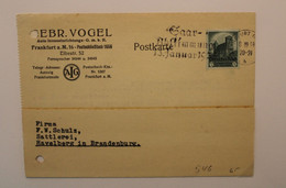 1934 Havelberg Deutsches Dt Reich Cover Mi 546 Saar Oblit Mécanique Méchanische - Storia Postale