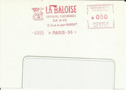 Lettre EMA Havas Mg 1965 La Baloise Compagnie Assurance Animaux Oiseaux Aigle Mythologie 75 Paris  A43/31 - Autres & Non Classés