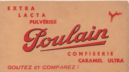 Buvard Ancien/CHOCOLATS POULAIN/Goutez Et Comparez//Extra Lacta/ Confiserie - Caramel Ultra/BLOIS/1955-65     BUV536 - Cocoa & Chocolat
