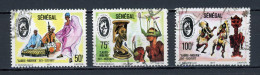 SENEGAL - ARTS NEGRO-AFRICAINS - N° Yvert 456+457+458 Obli. - Sénégal (1960-...)