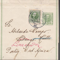 1910. DANMARK. 5 øre Wrapper Frederik VIII + Extra 5 øre Frederik VIII To An Extremely Rare Destination: L... - JF529376 - Lettres & Documents