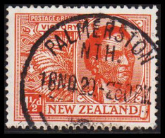 1920. New Zealand. Victory Stamps 1½ D  Maori. LUXUS Cancelled PALMERSTON NTH 18 NO 20.  (MICHEL 157) - JF529396 - Usati