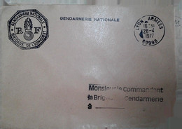 O 9  Carte Ou Lettre  Postes Aux  Armées  De Lyon Cachets De Cire Au Dos 3 - Militaire Luchtpost
