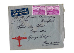 Lettre De Overijse à Léopoldville (Congo Belge) - 1948 Exportación