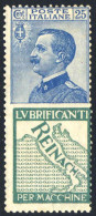 1924 PUBBLICITARIO REINACH 25 CENT. N.7 NUOVO* LEGGERA TRACCIA DI LINGUELLA SPLENDIDO  - MVLH VERY FINE - Reclame
