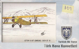 Turkey, TR-C-109, Turkish Air Force, Letov S-16T (Smolik) 1929-37, Airplane, 2 Scans. - Türkei