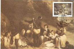 CM Tanskei1988 Naufrage Shipwreck The Grovernor 1782 Peinture à L'huile Hospitalité Africaine - Other (Sea)