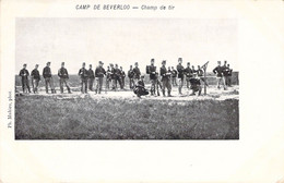 MILITARIAT - Camp De Beverloo - Champ De Tir - Carte Postale Ancienne - Kasernen