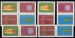 CEPT 2006 Serbien 4ZD+ 4-Block A ** 24 Stamps On Stamp YU 1361 1380 1417 1457 Bloc Hoja Bloque M/s Se-tenants Bf Serbia - Collections, Lots & Séries