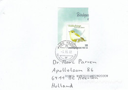 Liechtenstein 2022 Vaduz Wood Warbler Phylloscopus Sibilatrix Cover - Cartas & Documentos
