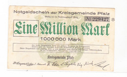 Notgeldschein Der Kreisgemeinde Pfalz 100 000 Mark - Imperial Debt Administration