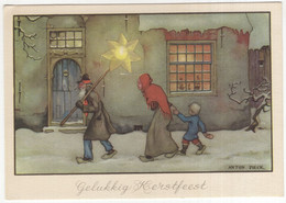 Voor Het Kind: 'Gelukkig Kerstfeest' - Anton Pieck - (Holland) (Uitg.: Ned. Fed. De Ned. Bond Tot Kinderbescherming) - Pieck, Anton