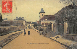 Thorigny       77      Rue De L'église . Enfants Et Cerceau        (voir Scan) - Altri & Non Classificati