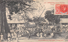 Afrique - GUINEE Française - Kouroussa - Place Du Marché - Voyagé (voir Les 2 Scans) - Guinée Française