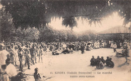 Afrique - GUINEE Française - Kindia - Le Marché - Photo André Kankan N'14 - Voyagé (voir Les 2 Scans) - French Guinea