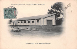 Afrique - GUINEE Française - Conakry - Le Magasin Général - Post-Office - Voyagé (voir Les 2 Scans) - Guinée Française