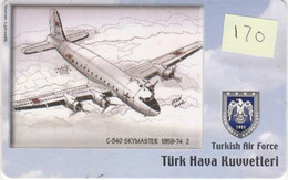 Turkey, TR-C-170, Turkish Air Force, C-54D Skymaster 1959-74 (2), Airplane, 2 Scans. - Türkei