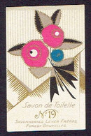 Carte Parfum - N°19 Savon De Toilette - Savonneries LEVER FRERES à FOREST-BRUXELLES - Anciennes (jusque 1960)